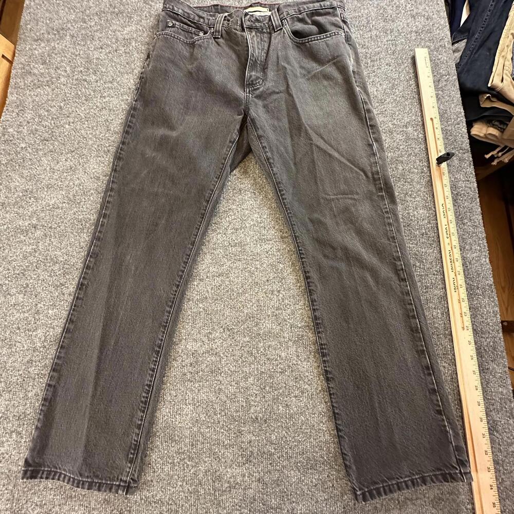 LL Bean Mens Standard Fit Jeans Charcoal Gray 100% Cotton Denim 34x29 298653